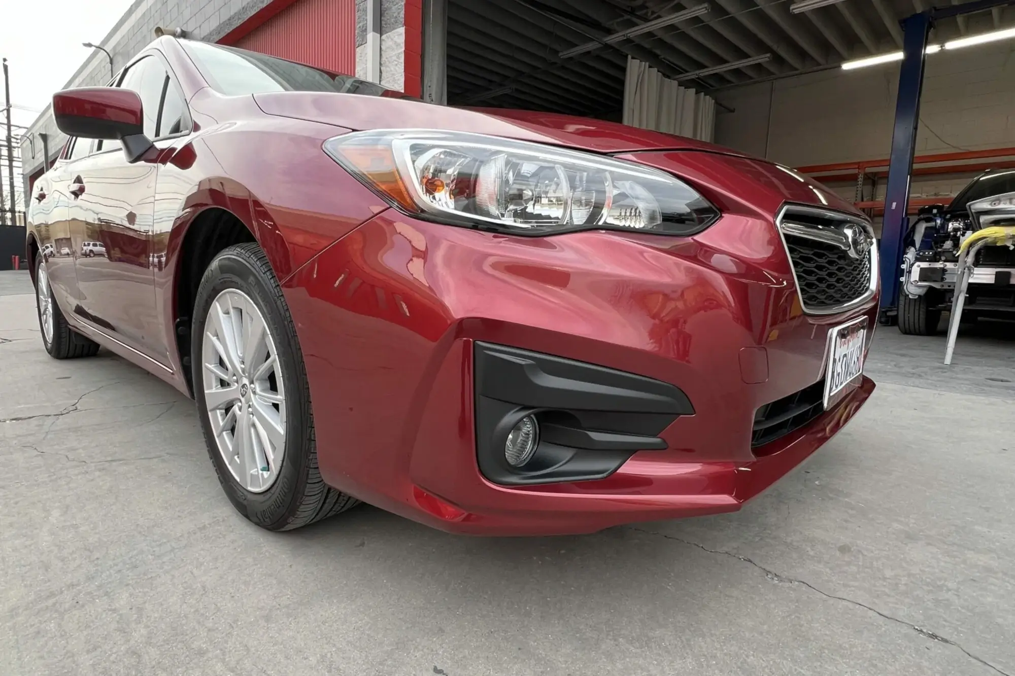 Vehicle after professional collision repair looking like new